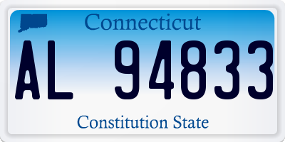 CT license plate AL94833
