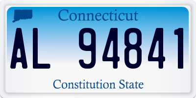 CT license plate AL94841