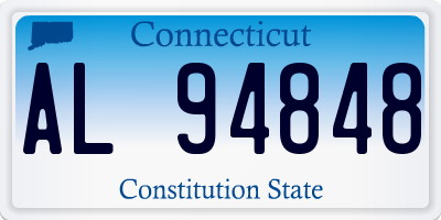 CT license plate AL94848