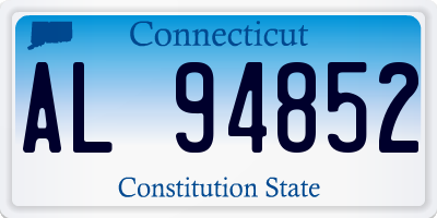 CT license plate AL94852