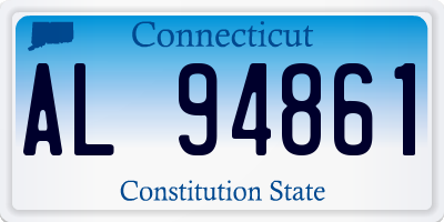 CT license plate AL94861