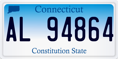CT license plate AL94864
