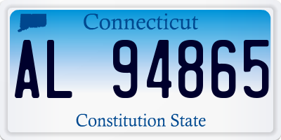 CT license plate AL94865