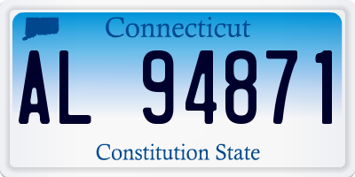 CT license plate AL94871