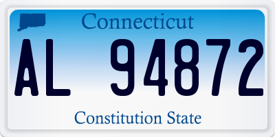 CT license plate AL94872