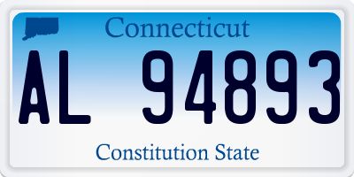 CT license plate AL94893