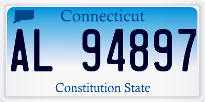 CT license plate AL94897