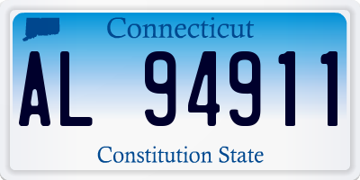 CT license plate AL94911