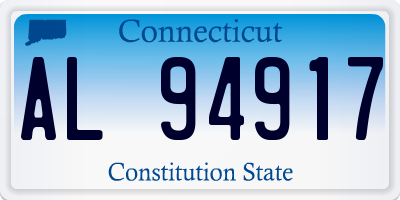 CT license plate AL94917