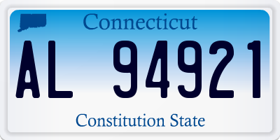 CT license plate AL94921