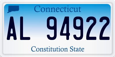CT license plate AL94922