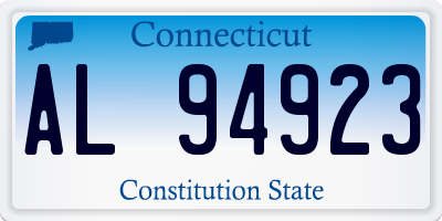 CT license plate AL94923