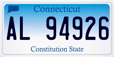 CT license plate AL94926