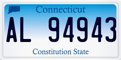 CT license plate AL94943