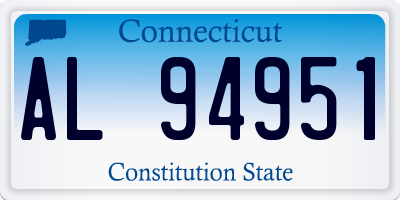 CT license plate AL94951