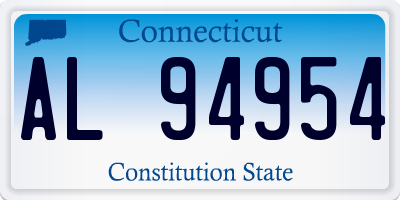 CT license plate AL94954