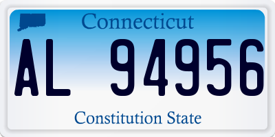 CT license plate AL94956