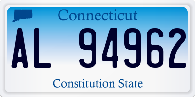 CT license plate AL94962