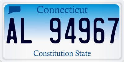 CT license plate AL94967