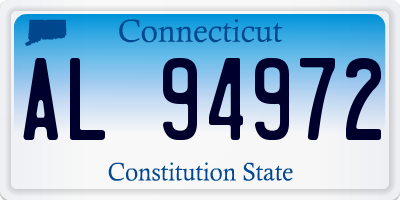 CT license plate AL94972