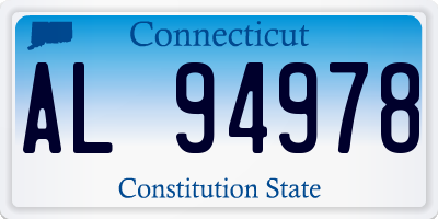 CT license plate AL94978