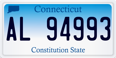CT license plate AL94993