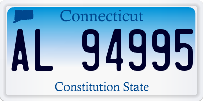CT license plate AL94995