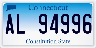 CT license plate AL94996