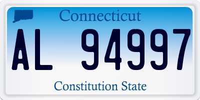 CT license plate AL94997