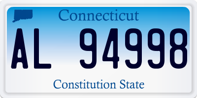 CT license plate AL94998