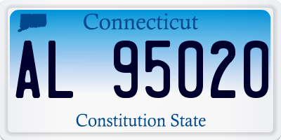 CT license plate AL95020