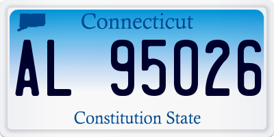 CT license plate AL95026
