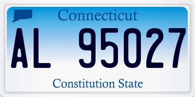 CT license plate AL95027