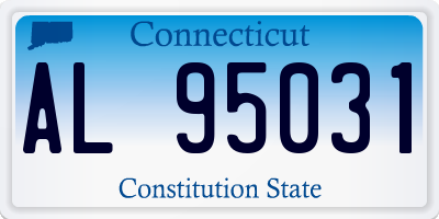 CT license plate AL95031