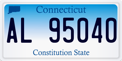 CT license plate AL95040