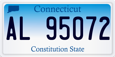 CT license plate AL95072