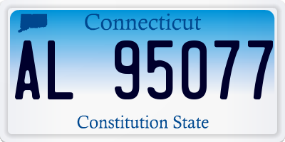 CT license plate AL95077