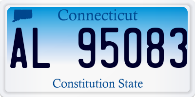 CT license plate AL95083