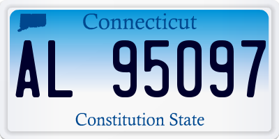 CT license plate AL95097