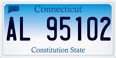 CT license plate AL95102