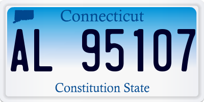 CT license plate AL95107