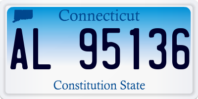 CT license plate AL95136