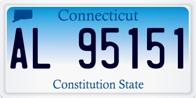 CT license plate AL95151