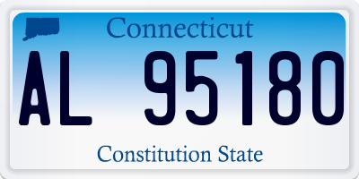 CT license plate AL95180