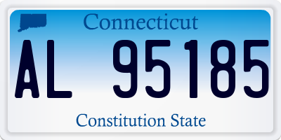 CT license plate AL95185