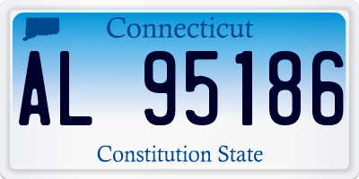CT license plate AL95186