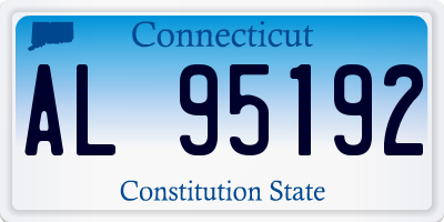 CT license plate AL95192