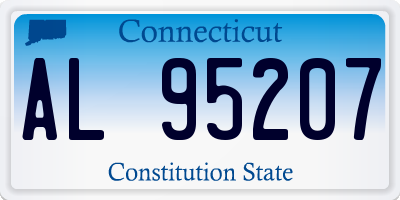 CT license plate AL95207