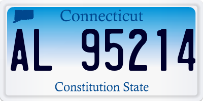 CT license plate AL95214