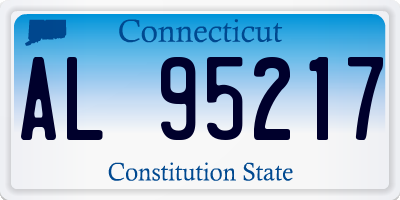CT license plate AL95217